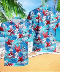 Water Polo Tropical Flower Hawaiian Shirt