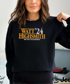 Watt Highsmith ’24 meet yinz at the quarterback shirt