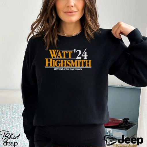 Watt Highsmith ’24 meet yinz at the quarterback shirt