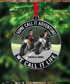 We Call It Life Personalized Biker Ornament