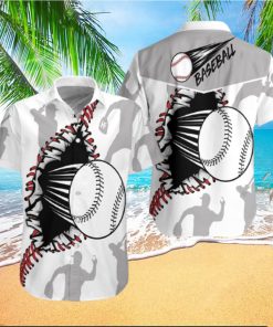 Wear Out Baseball Pattern Hawaiian Aloha Shirts