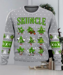Weed Skuncle All Over Printed Ugly Christmas Sweater Trending Christmas Gift Ideas