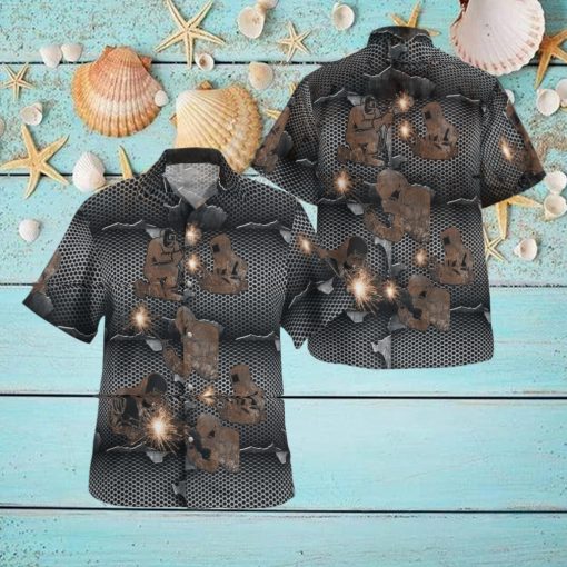 Welder Welds Metal Hawaiian Shirt