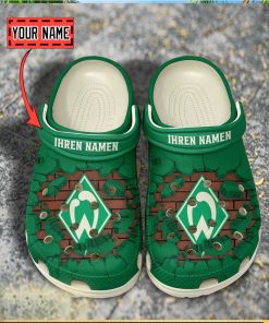 Werder Bremen Break Cracked Hole Design Crocs