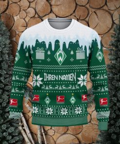 Werder Bremen Logo Ugly Christmas Sweater New Gift For Men And Women Custom Name Custom Name