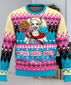 Were Bad Guys Harley Quinn DC Comics Ugly Christmas Sweater