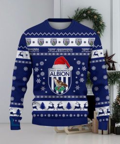 West Bromwich Albion F.C Luau Efl Logo Team Ugly Christmas Sweater For Fans Gift Unisex Sweatshirt