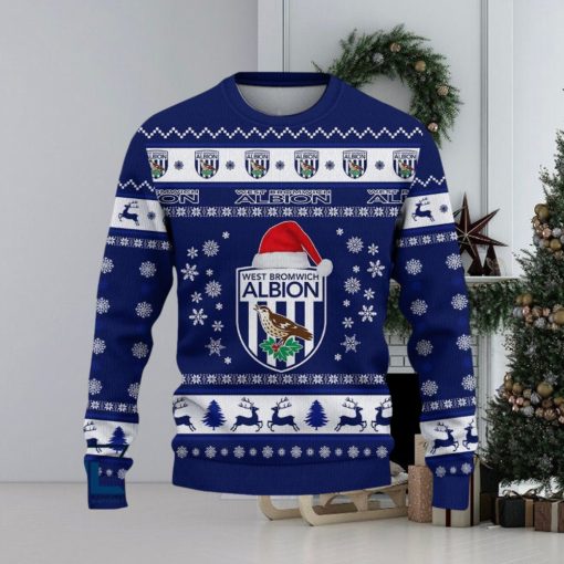 West Bromwich Albion F.C Luau Efl Logo Team Ugly Christmas Sweater For Fans Gift Unisex Sweatshirt