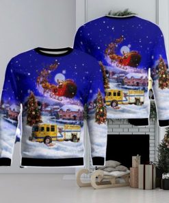 West Elmira Fire Department AOP Ugly Sweater Gift For Christmas