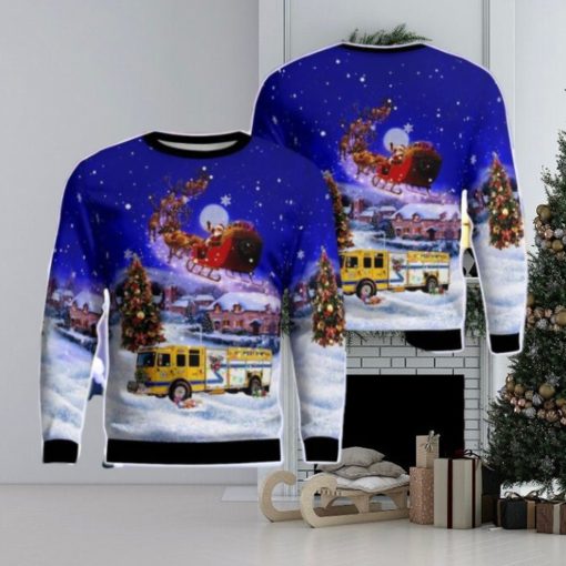 West Elmira Fire Department AOP Ugly Sweater Gift For Christmas