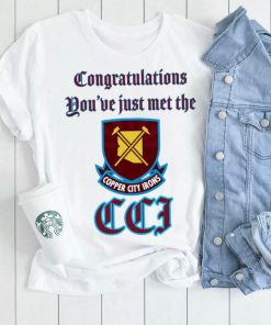 West Ham United FC Congratulations you’ve just met the Copper City Irons logo shirt