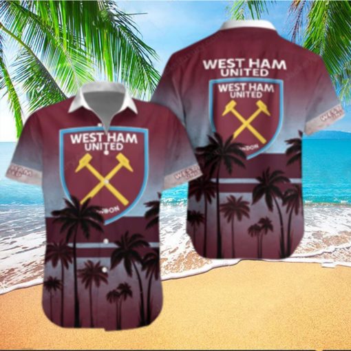 West Ham United FC Summer Beach Shirt and Shorts Full Over Print