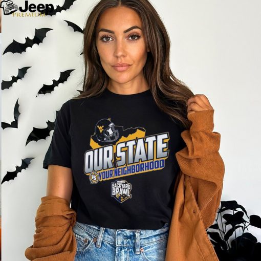 West Virginia Mountaineers 2023 Backyard Brawl Our State T Shirt – Navy