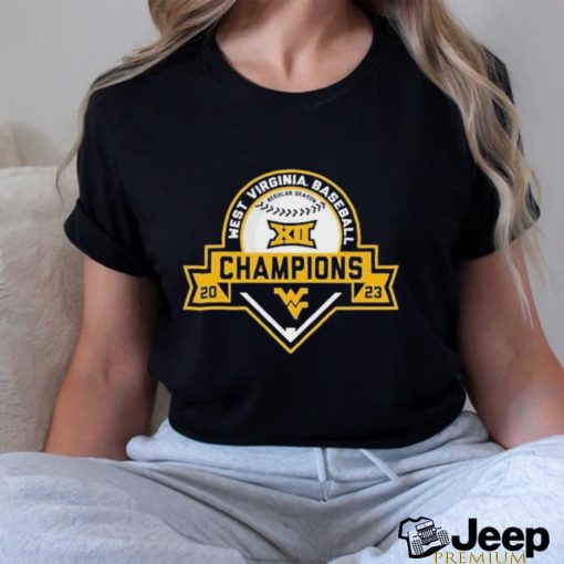 West Virginia Mountaineers 2023 Big 12 Baseball Regular Season Champions T Shirt