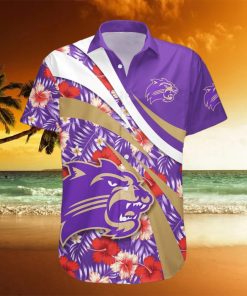 Western Carolina Catamounts 3D Hawaiian Shirt Hibiscus Sport Style NCAA Summer Beach For Fans Gift hawaiian shirt