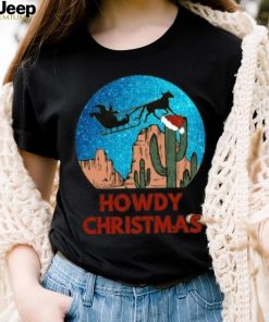 Western Cowboy Santa Howdy Christmas Matching Family T Shirt