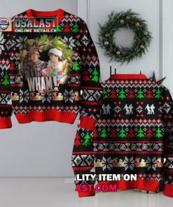 Wham English Band Ugly Christmas Sweater Jumper