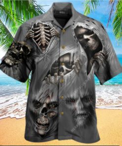 What Scares You Excites Me Skull Aloha Hawaiian Shirt