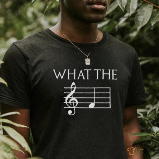 What the f musical note shirt