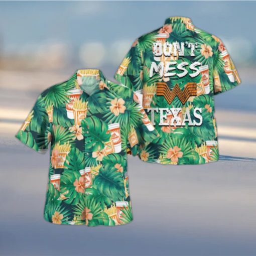 Whataburger Don’T Mess With Texas Tropical Hawaiian Shirt