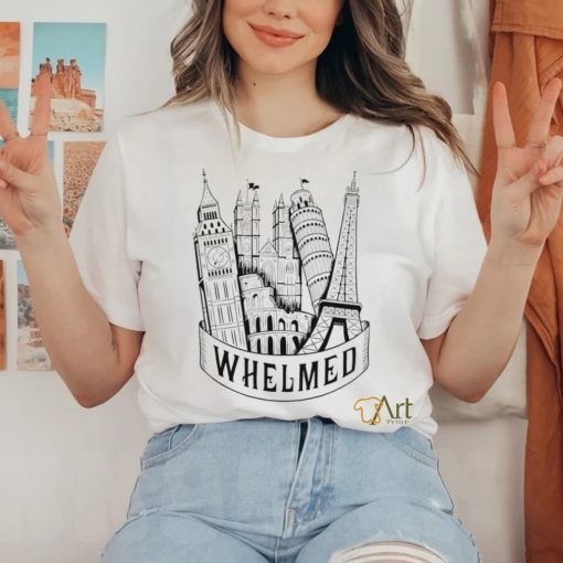 Whelmed Wonders of the World logo shirt