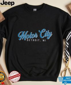 Where I'm From Detroit Motor City Script Black T Shirt