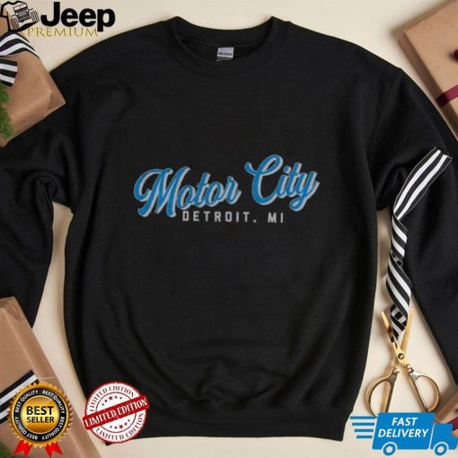 Where I’m From Detroit Motor City Script Black T Shirt