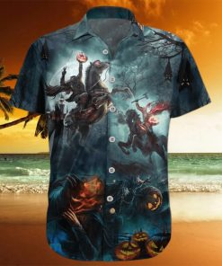 Where Is My Head Halloween Hawaiian Shirt Spooky Horror Halloween Aloha Shirt