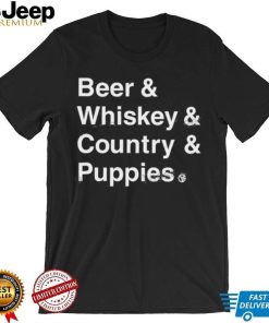 Whiskey Riff Shop Beer Whiskey Country Puppies Shirt