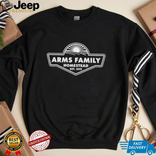 White Arms Family Merch Arms Family Homestead Logo T Shirt