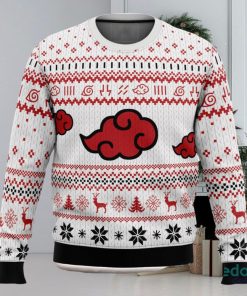 White Christmas Akatsuki 3D Ugly Christmas Sweater Unisex Christmas Sweater For Men And Women