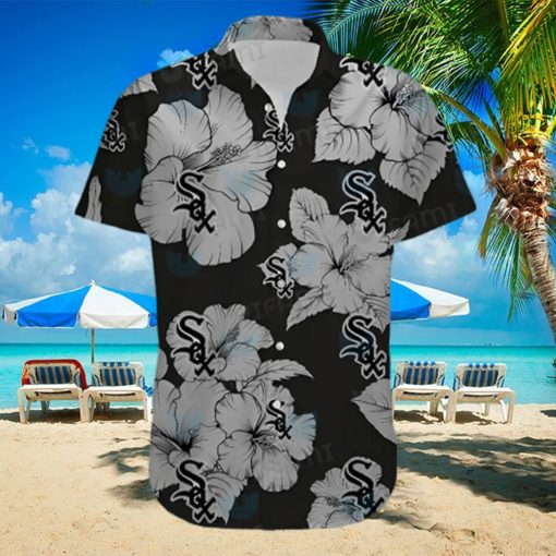 White Sox Hawaiian Shirt Big Hibiscus Pattern Chicago White Sox Gift hawaiian shirt