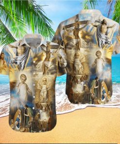 Whole Life Of Jesus Unisex Hawaiian Aloha Shirt