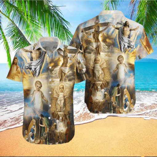 Whole Life Of Jesus Unisex Hawaiian Aloha Shirt