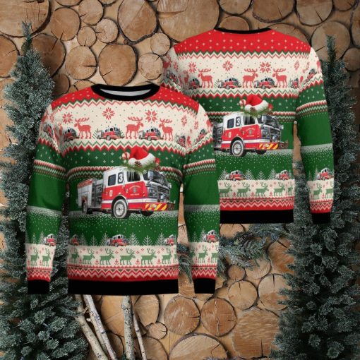 Widewater Volunteer Fire & Rescue, Stafford, Virginia Christmas Aop Christmas Ugly Sweater 3D