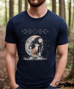 Wild Fox Starring At Moon Shirt