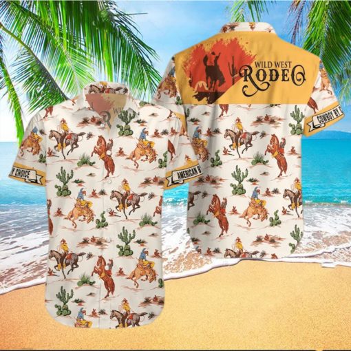 Wild West Rodeo Cowboy Hawaiian Shirt