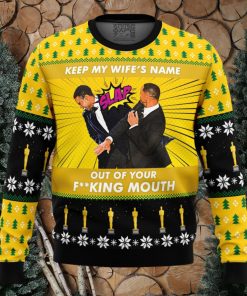 Will Smith Slaps Chris Rock Meme Ugly Sweater