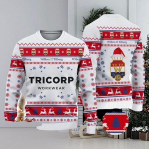 Willem II Tilburg 3D Ugly Christmas Sweater For Men And Women Sport Fans