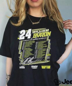 William Byron Hendrick Motorsports Team Collection 2024 Schedule Shirt