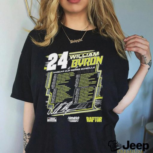 William Byron Hendrick Motorsports Team Collection 2024 Schedule Shirt