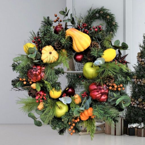 Williamsburg Colonial Front Door Wreath