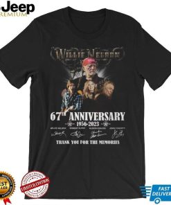 Willie Nelson 67th Anniversary 1956 – 2023 Thank You For The Memories Shirt