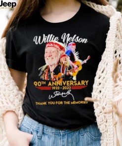 Willie Nelson 90Th Anniversary 1933 2023 thank you for the memories signature shirt