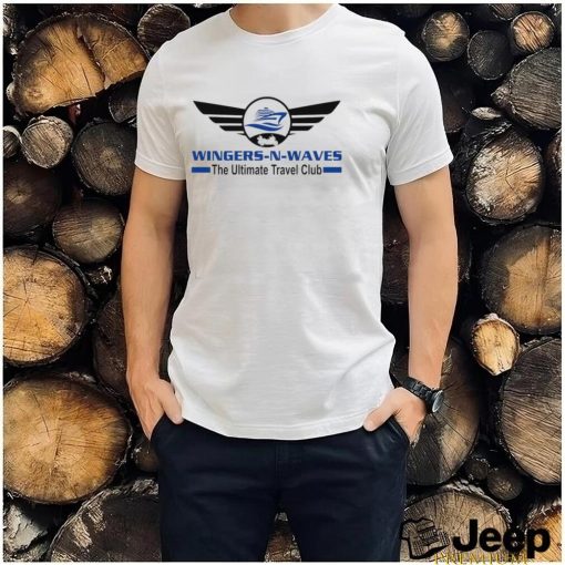 Wingers N Waves the Ultimate Travel Club logo shirt