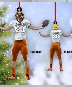 Winner Emotions American Football Ornament Custom Ornament Gift For Football Player Personalized Gifts For Football Lovers