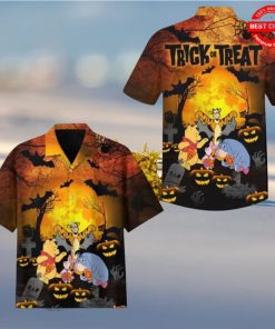 Winnie The Pooh Halloween Trick Or Treat Hawaiian Shirt