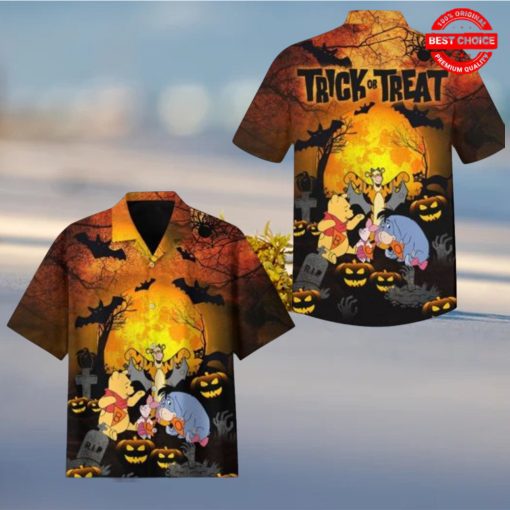 Winnie The Pooh Halloween Trick Or Treat Hawaiian Shirt