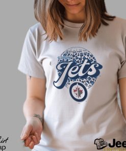 Winnipeg Jets Leopard Print Long Sleeve T Shirt