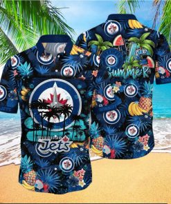 Winnipeg Jets NHL Flower Hawaiian Shirt For Men Women Great Gift For Fans hawaiian shirt